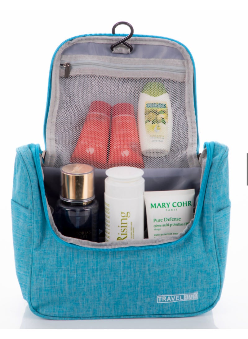 Turquoise Cosmetic & Personal Care Organizing Bag Zipper Closure / Toiletry Travel Bag - Image 4